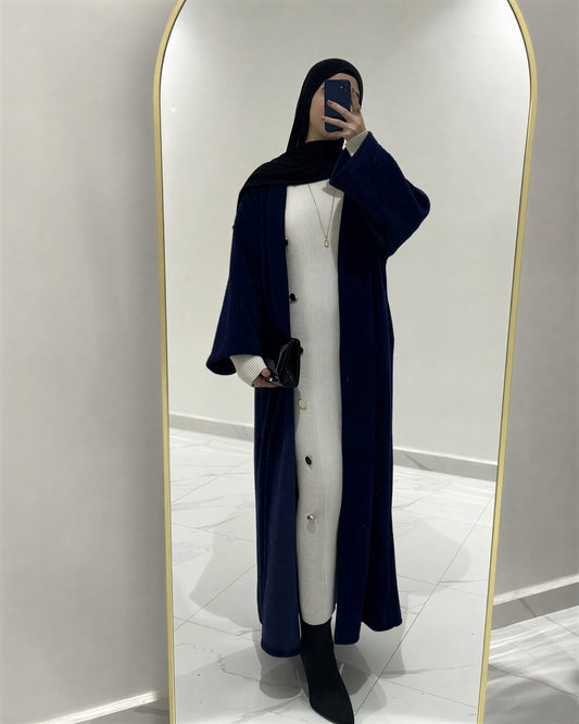 Manteau Cardigan - Bleu