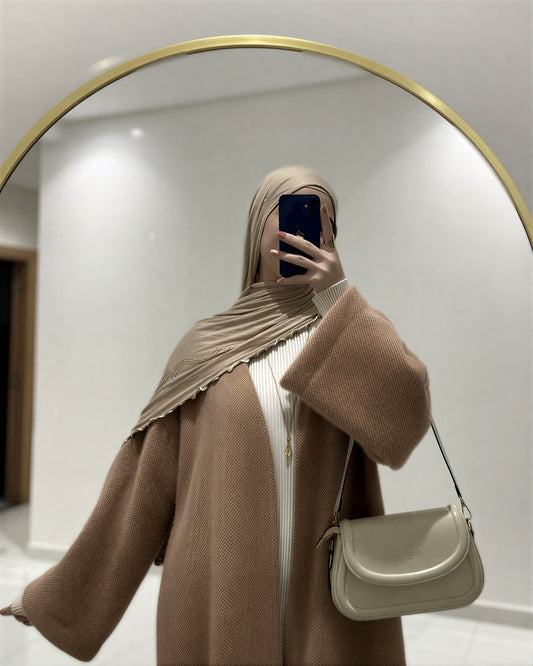 Manteau Cardigan - Beige nude