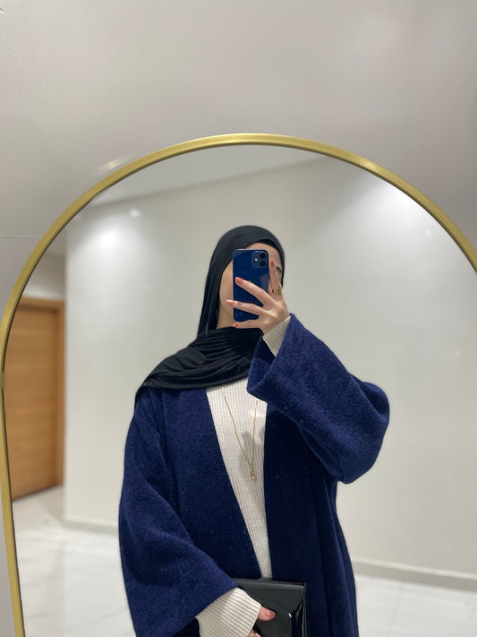 Manteau Cardigan - Bleu