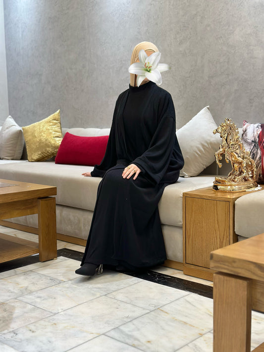 Ensemble Robe + Cardigan - Noir