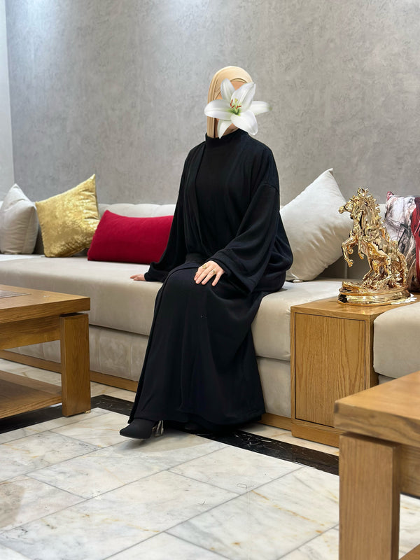 Ensemble Robe + Cardigan - Noir